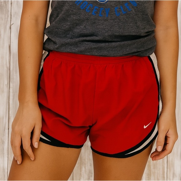 Nike Red Tempo Shorts - Picture 1 of 5